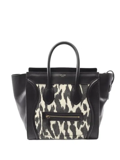 Pre-owned Celine 2000 Luggage Tote Bag In Black