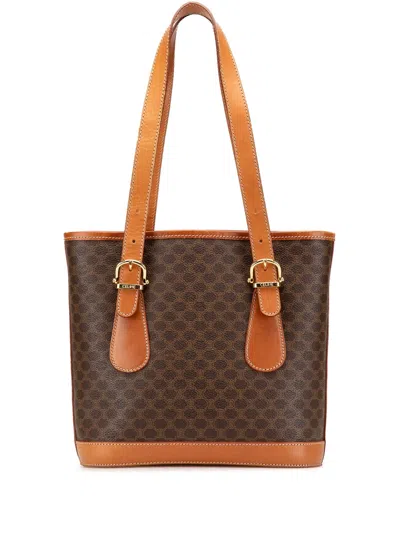 Pre-owned Celine 2000 Macadam Coated Canvas Shoulder Bag