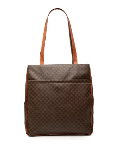 Pre-owned Celine 2000 Macadam Coated Canvas Tote Bag