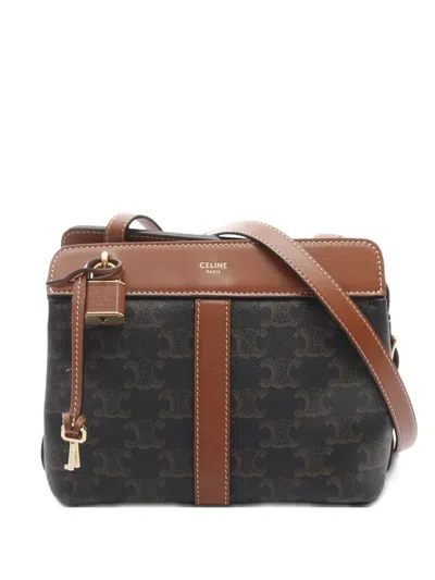 Pre-owned Celine 2000 Teen Cabas De France Shoulder Bag In Brown