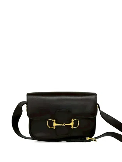 Pre-owned Celine 2000-2010 Leather Crossbody Bag In Brown
