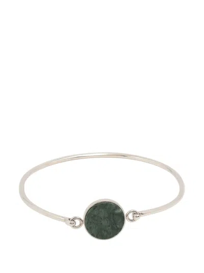 Pre-owned Celine 2000-2015 Brass And Stone Coin Choker Necklace Costume Necklace In Silver