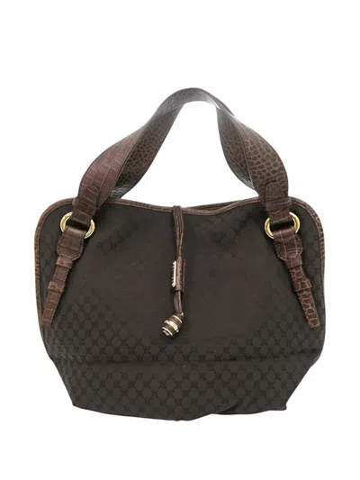 Pre-owned Celine 2000-2026 Macadam Bittersweet Handbag In Brown