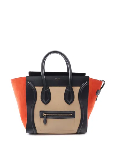 Pre-owned Celine 2000-2026 Mini Luggage Tote Bag In Multi
