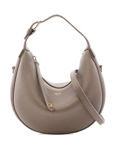 Pre-owned Celine 2000-2026 Teen Leather Lulu In Bag Satchel In Gray