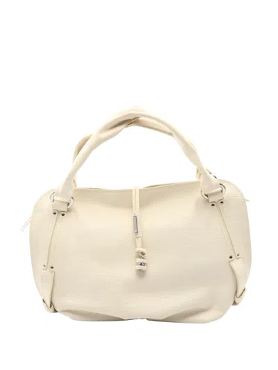 Pre-owned Celine 2000s Bitter Sweet Leather Tote Bag In Neutral