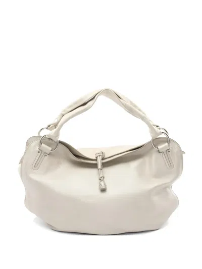Pre-owned Celine 2000s Bittersweet Leather Tote Bag In Neutral