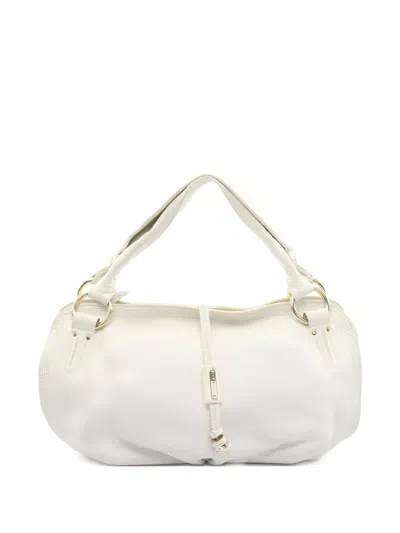 Pre-owned Celine 2000s Bittersweet Leather Tote Bag In White