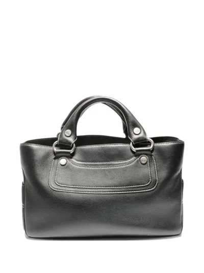 Pre-owned Celine 2000s Boogie Leather Tote Bag In Black
