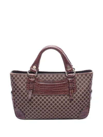 Pre-owned Celine 2000s Boogie Macadam Tote Bag In Brown