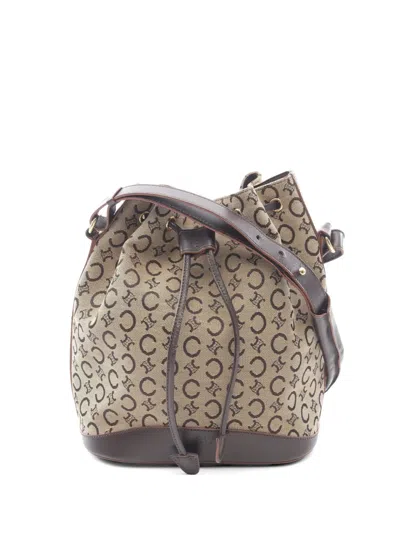 Pre-owned Celine 2000s C Macadam Bucket Bag In Neutral