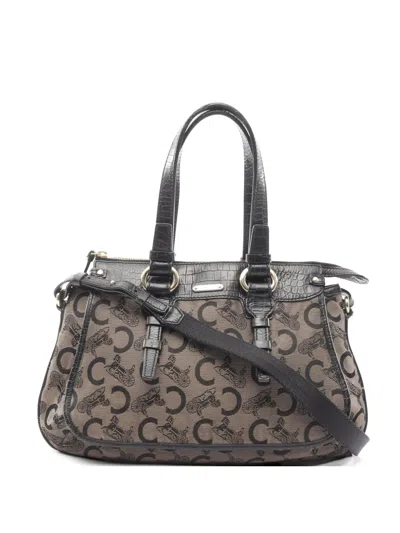Pre-owned Celine 2000s C Macadam Canvas Tote Bag In Neutral