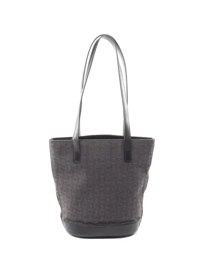 Pre-owned Celine 2000s C Macadam Tote Bag In Black