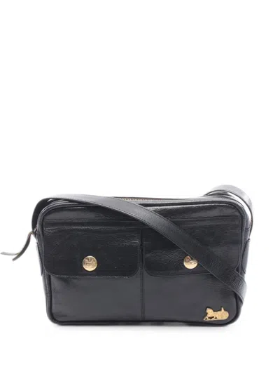 Pre-owned Celine 2000s Carriage Cross Body Bag In Black