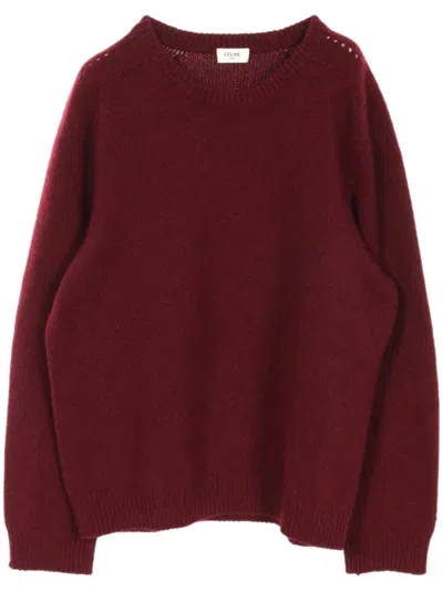 Pre-owned Celine 2000s Cashmere Sweater In Red