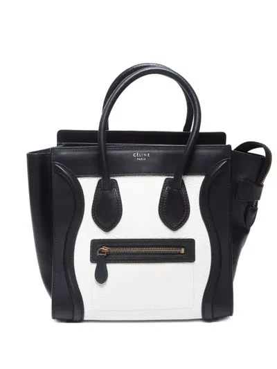 Pre-owned Celine 2000s Leather Handbag In White