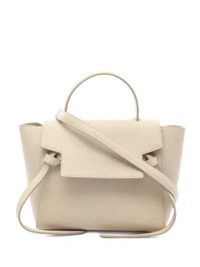 Pre-owned Celine 2000s Leather Handbag In Neutral