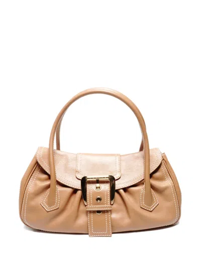 Pre-owned Celine 2000s Leather Tote Bag In Neutral
