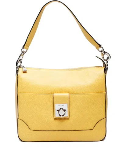 Pre-owned Celine 2000s Logo-plaque Leather Shoulder Bag