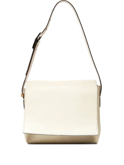 Pre-owned Celine 2000s Logo Shoulder Bag In Neutral