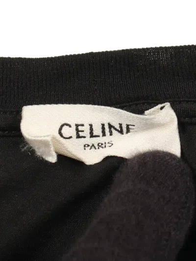 Pre-owned Celine 2000s Logo-print T-shirt In Black