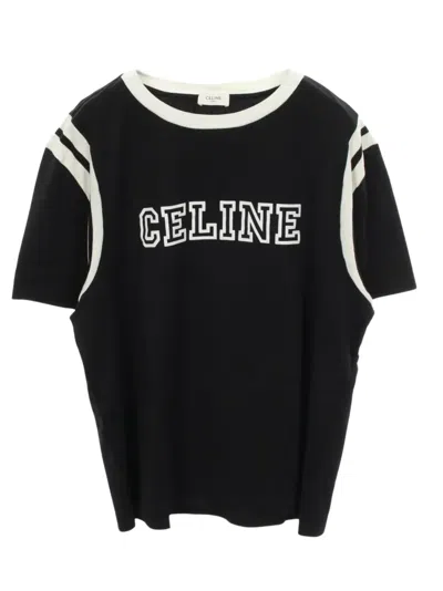 Pre-owned Celine 2000s Logo-print T-shirt In Black