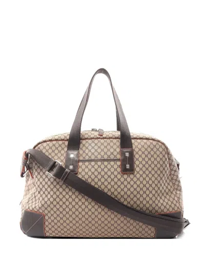 Pre-owned Celine 2000s Macadam Boston Tote Bag In Neutral