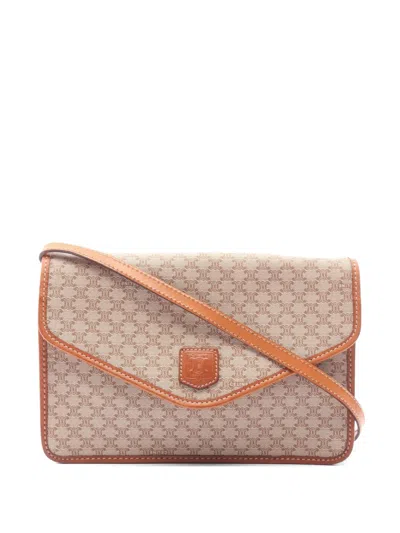 Pre-owned Celine 2000s Macadam Clutch In Neutral