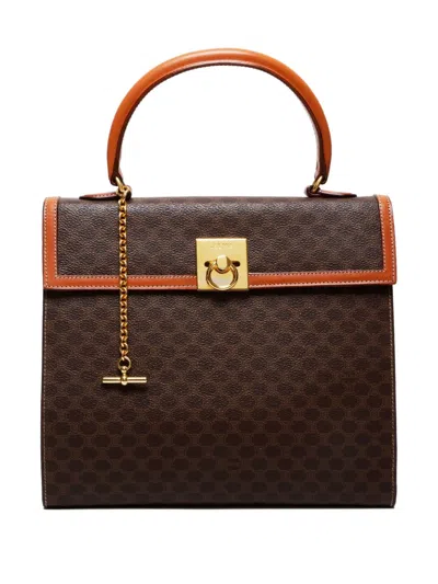 Pre-owned Celine 2000s Macadam Handbag In Brown