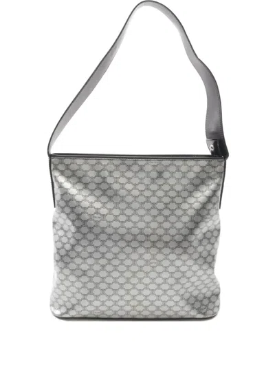 Pre-owned Celine 2000s Macadam One Shoulder Bag In Gray
