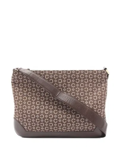 Pre-owned Celine 2000s Macadam Shoulder Bag In Brown