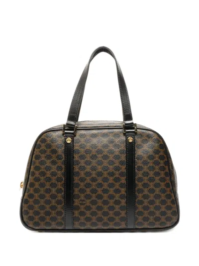 Pre-owned Celine 2000s Macadam Tote Bag In Brown