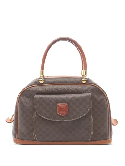 Pre-owned Celine 2000s Macadam Tote Bag In Brown
