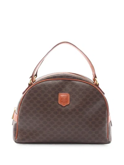 Pre-owned Celine 2000s Macadam Tote Bag In Brown