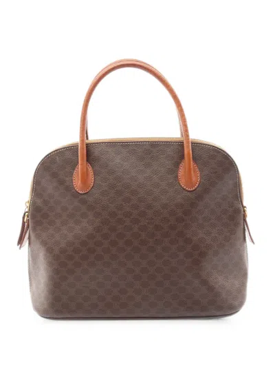Pre-owned Celine 2000s Macadam Tote Bag In Brown