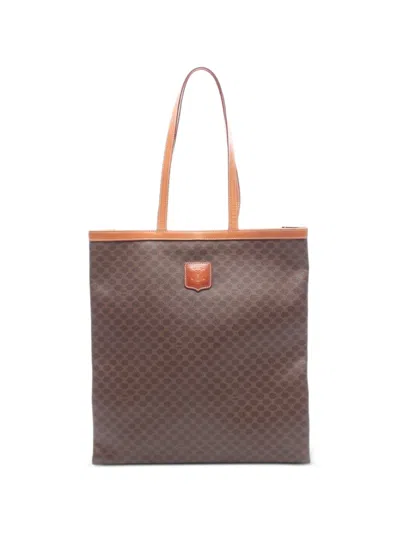 Pre-owned Celine 2000s Macadam Tote Bag In Brown