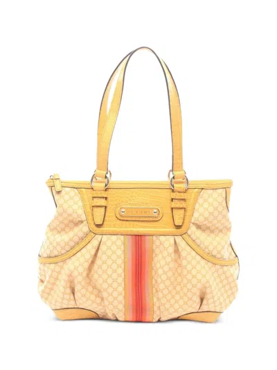 Pre-owned Celine 2000s Macadam Tote Bag In Neutrals