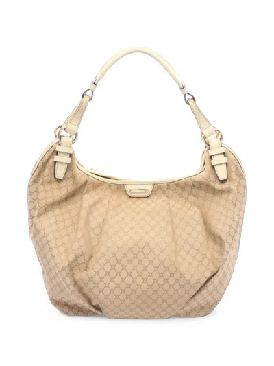Pre-owned Celine 2000s Macadam Tote Bag In Neutrals