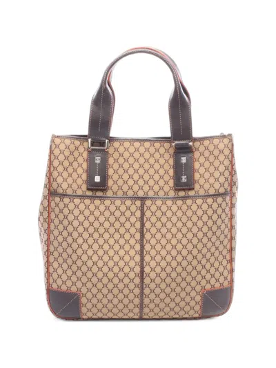 Pre-owned Celine 2000s Macadam-canvas Tote Bag In Neutrals