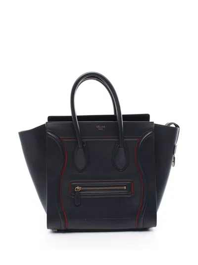 Pre-owned Celine 2000s Mini Luggage Handbag In Blue