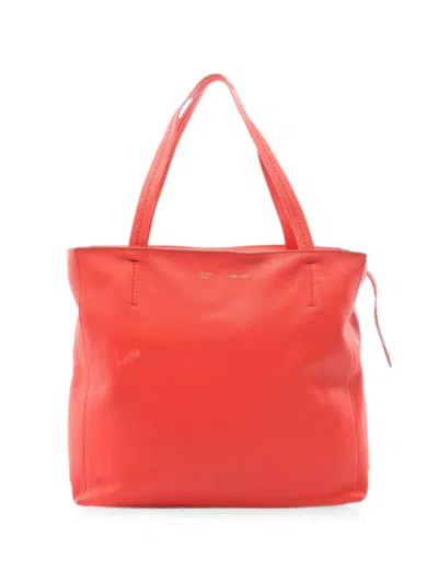 Pre-owned Celine 2000s Small Horizontal Cabas Tote Bag In Orange