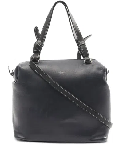 Pre-owned Celine 2000s Small Soft Cube Shoulder In Black