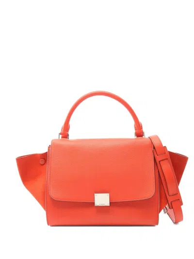 Pre-owned Celine 2000s Small Trapeze Shoulder Bag In Red