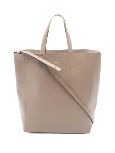 Pre-owned Celine 2000s Small Vertical Cabas Tote Bag In Neutral