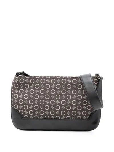 Pre-owned Celine 2001 C Macadam Canvas Shoulder Bag In Brown