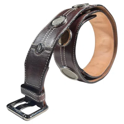 Pre-owned Celine 2001 Limited Edition 583/1000 Brown Coins Belt