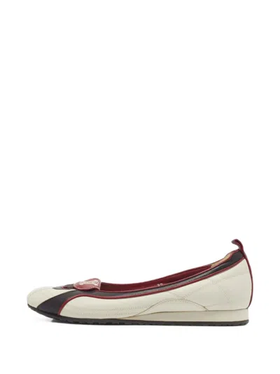 Pre-owned Celine 2002 Fifa World Cup Ballet Flats In Neutrals
