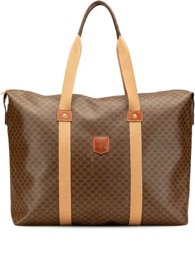 Pre-owned Celine 2006 Macadam Coated Canvas Travel Bag