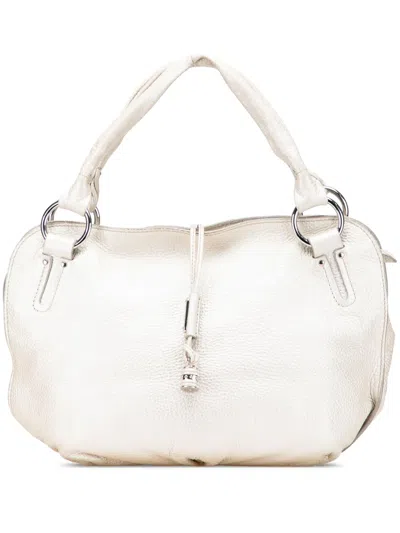 Pre-owned Celine 2007 Calfskin Bittersweet Hobo Bag In Silver