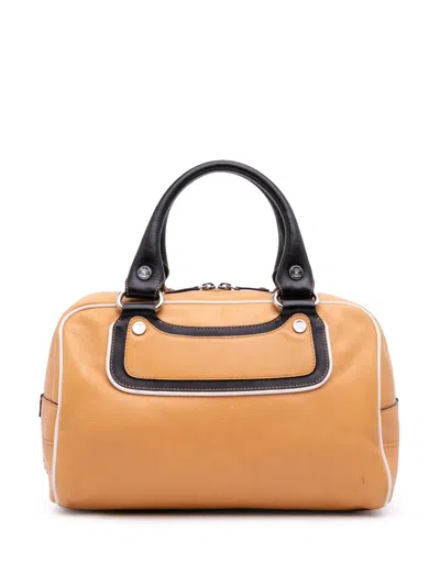 Pre-owned Celine 2007 Leather Boogie Handbag In Brown